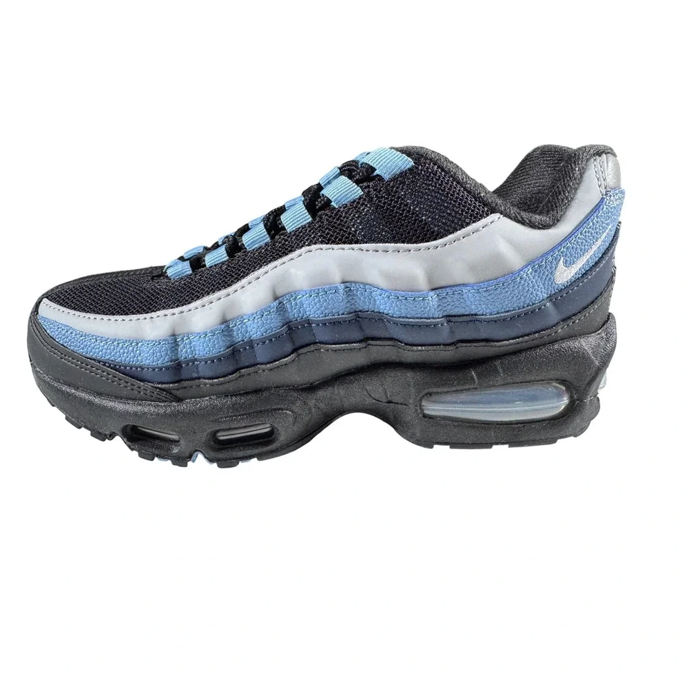 Nike Air Max 95 BB LTR GS Black Smoke Grey Blue 114130-018 Size 5Y